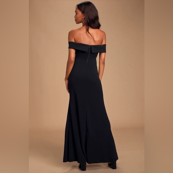 Lulus Song of Love Black Off-the-Shoulder Maxi Dress - Picture 3 of 15
